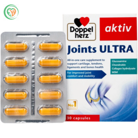 Viên uống Doppelherz Aktiv Joints Ultra hỗ trợ bổ sung dịch khớp và bảo vệ sụn (Hộp 30 viên)