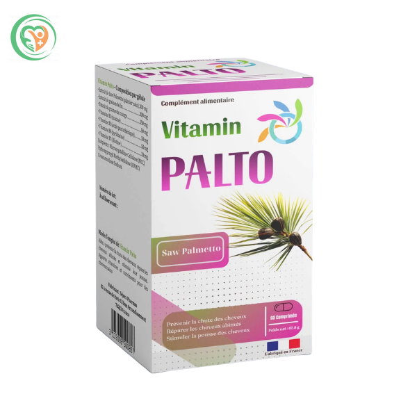 Viên uống Palto chống rụng tóc, hói đầu, kích thích tóc mọc dày hơn và hỗ trợ làm đen tóc (hộp 60 viên)